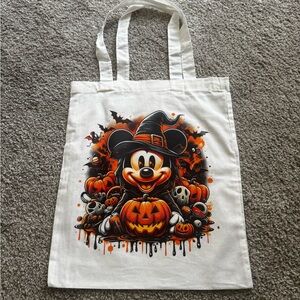 Halloween Themed Tote Bag with Cartoon Character